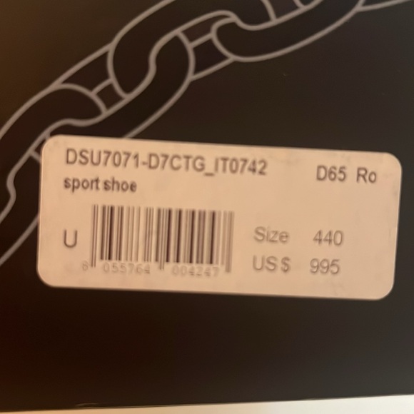 VERSACE Men’s 44 (US11) ChainReaction Leather Sneakers.Medusa Insignia New/Box - Picture 11 of 15